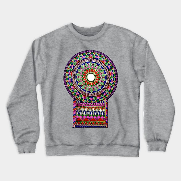 Church Plan Mandala Crewneck Sweatshirt by designsbygulmohar